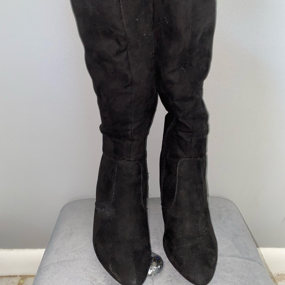 Black Knee High Boots